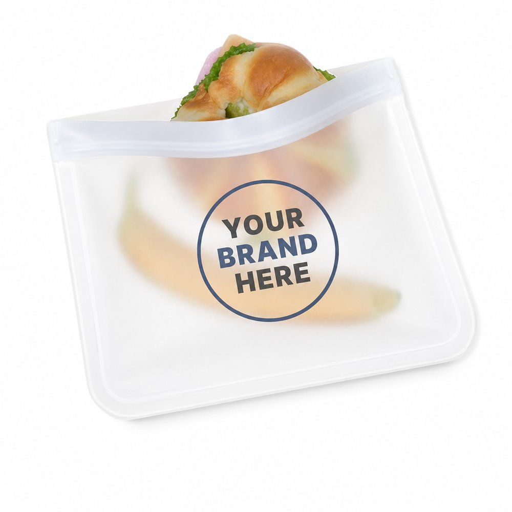 Reusable PEVA Storage Pouch 26cm x 20cm — Custom Printed