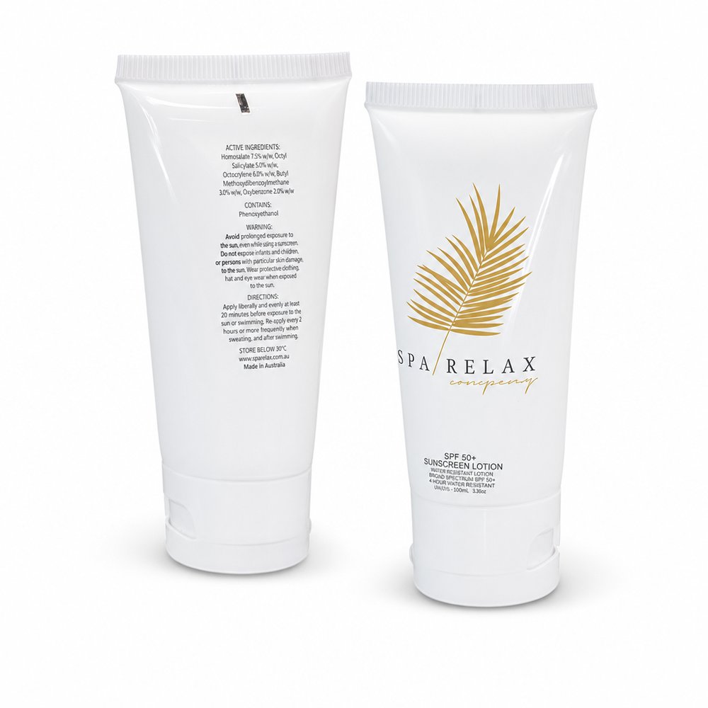 Branded SPF50+ Sunscreen Tubes 50ml