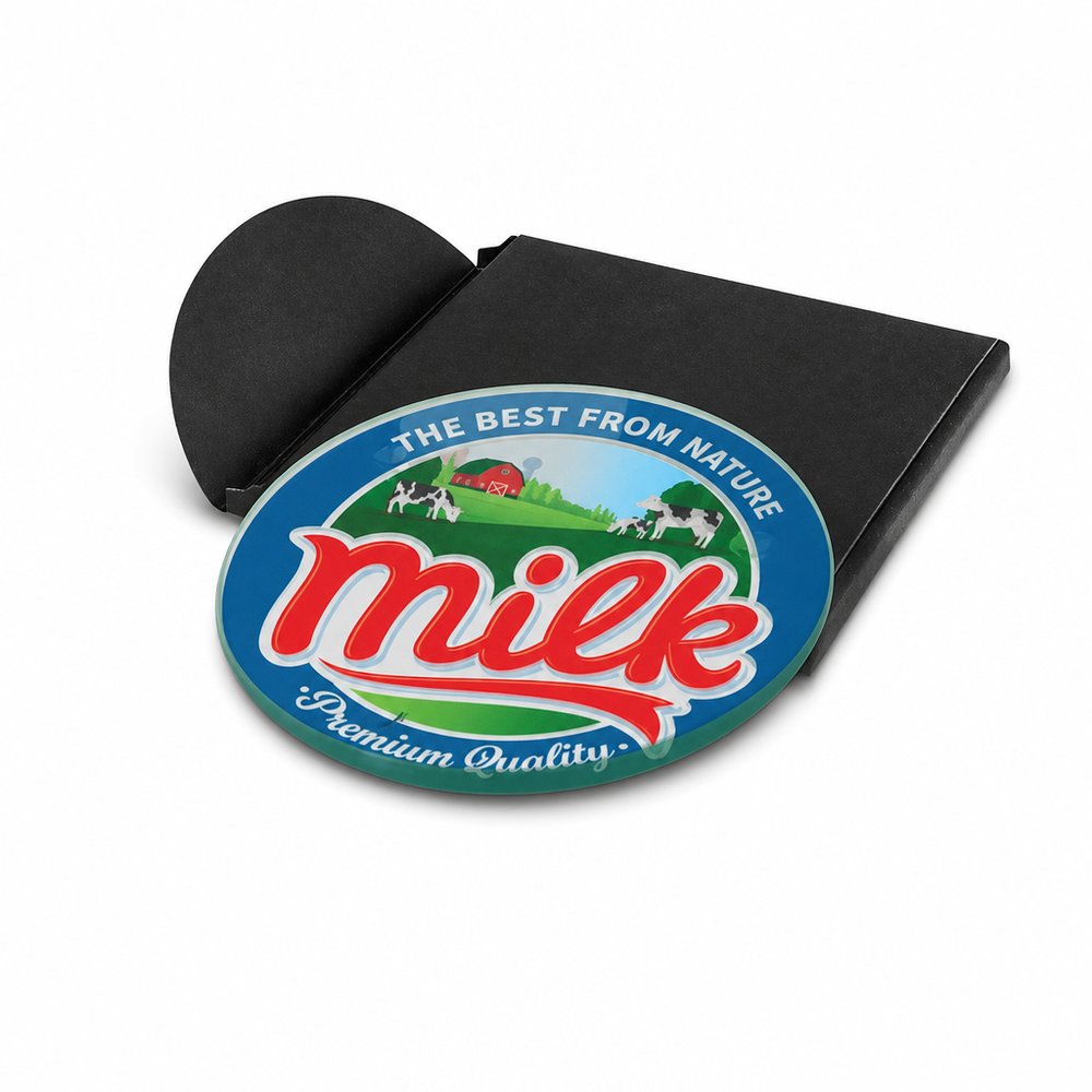Round Full Colour Glass Coasters, Branded