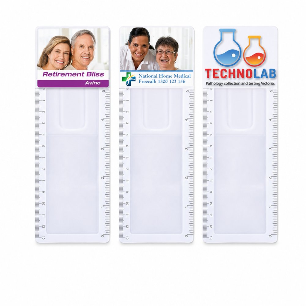 Magnifying Bookmark Ruler — Branded Student Stationery