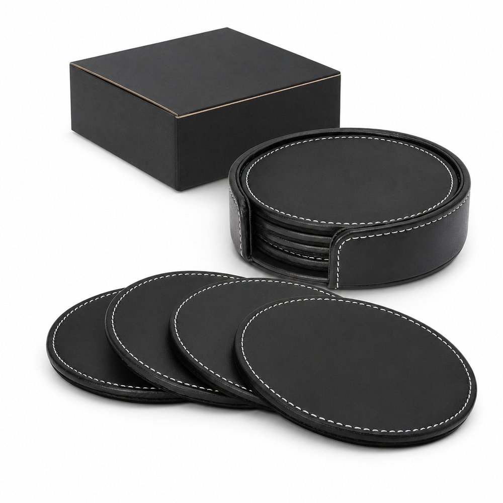 Leather Coaster Set of 4 — Branded Corporate Gift