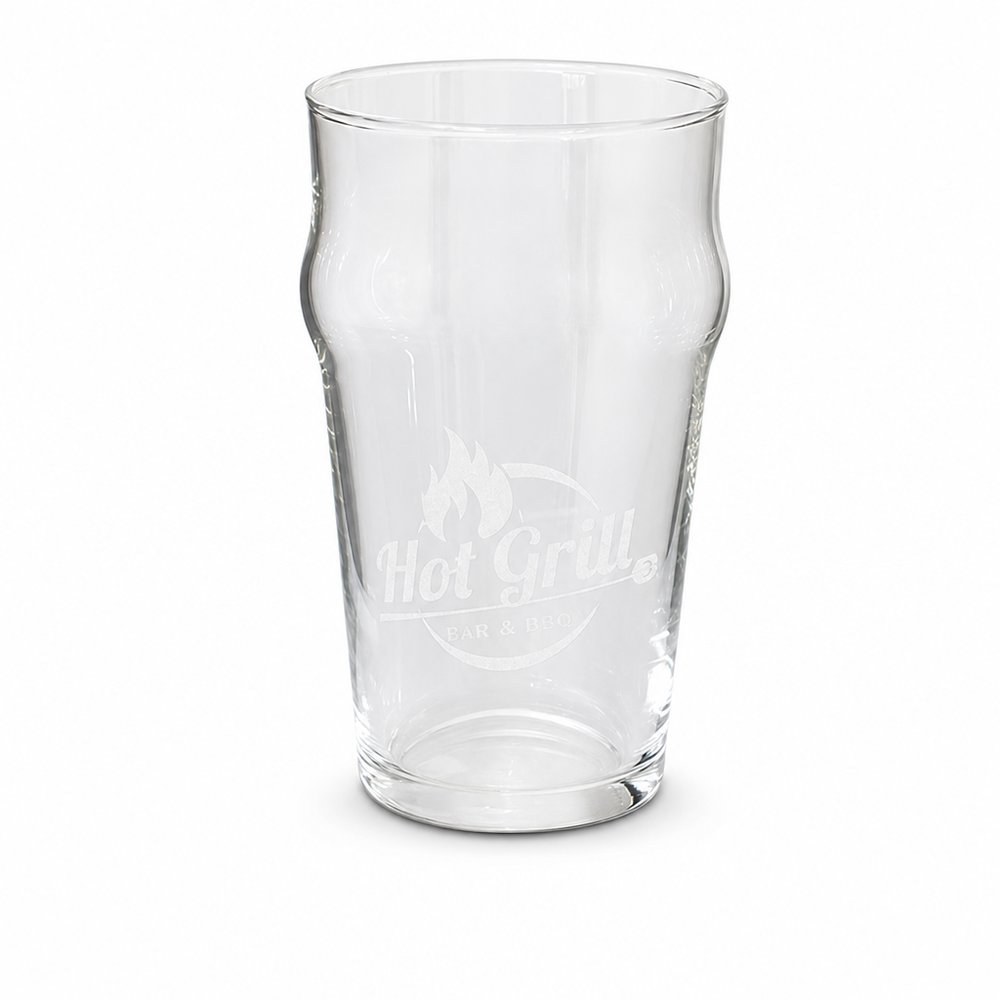 Branded Pint Glasses 585ml — Etched or Printed