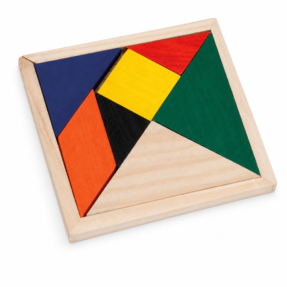Branded Tangram Puzzles — Custom Wooden Logo Puzzles