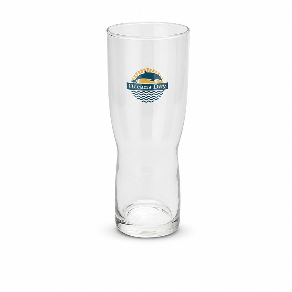 Branded Pilsner Beer Glass 420ml — Etched or Printed
