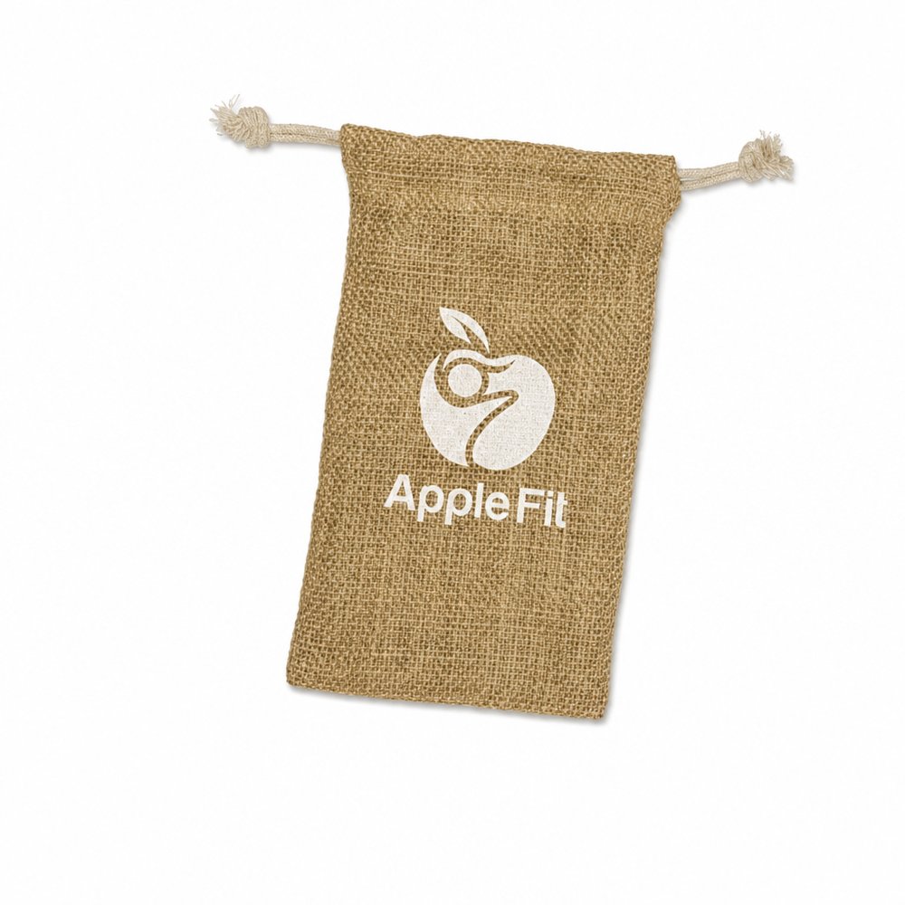 Branded Eco Jute Drawstring Bags (Small)