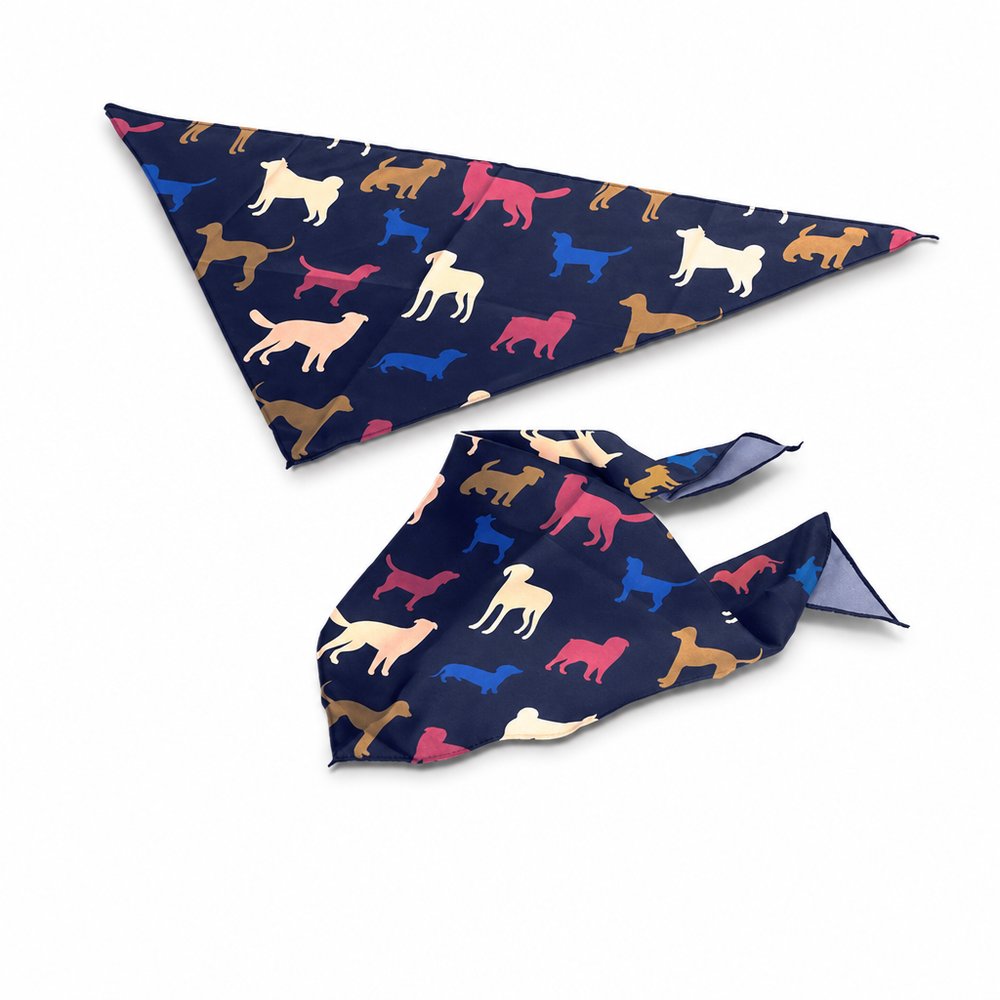 Custom Printed Pet Bandanas (Medium) — Full Colour