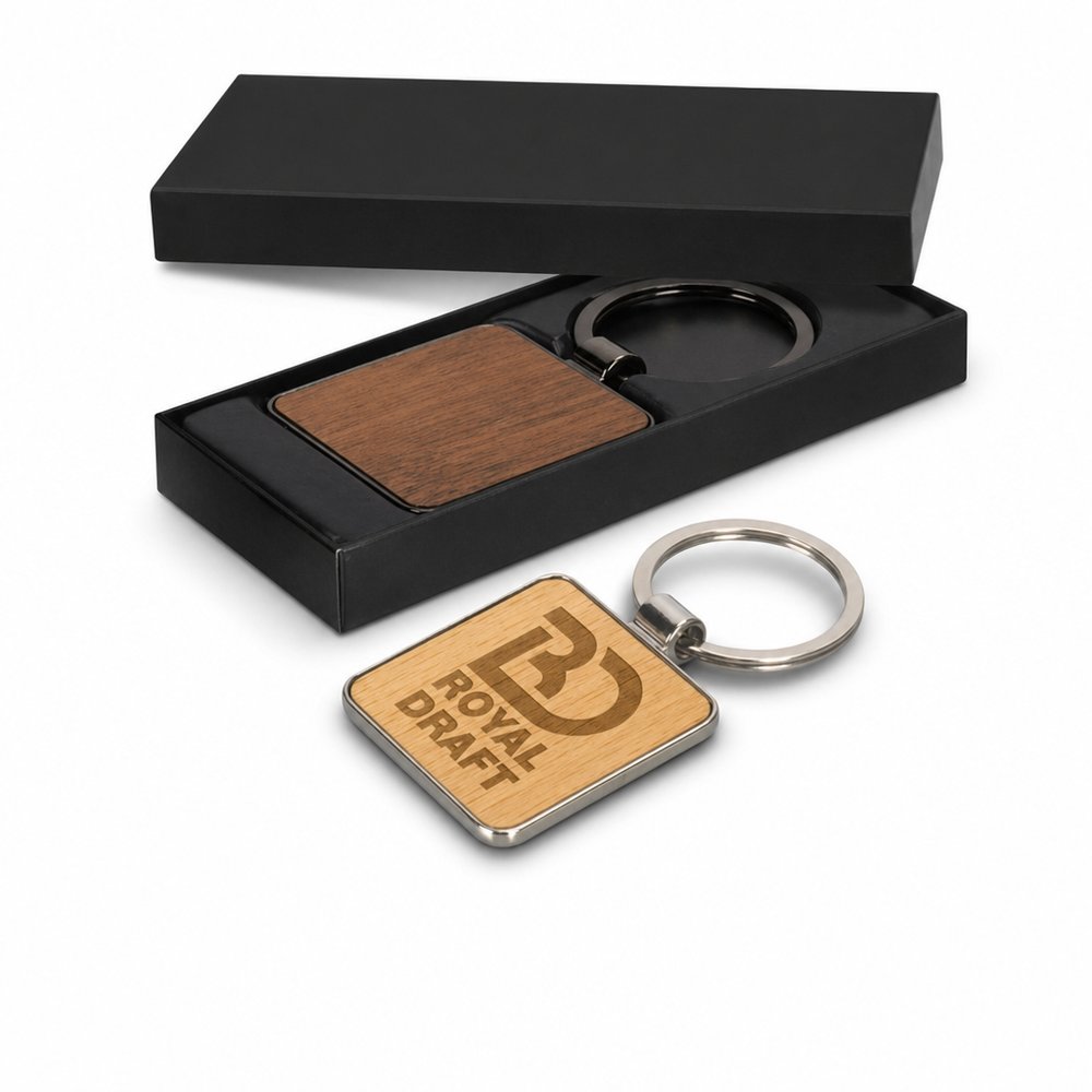 Wooden Keyrings — Branded Timber Keychains