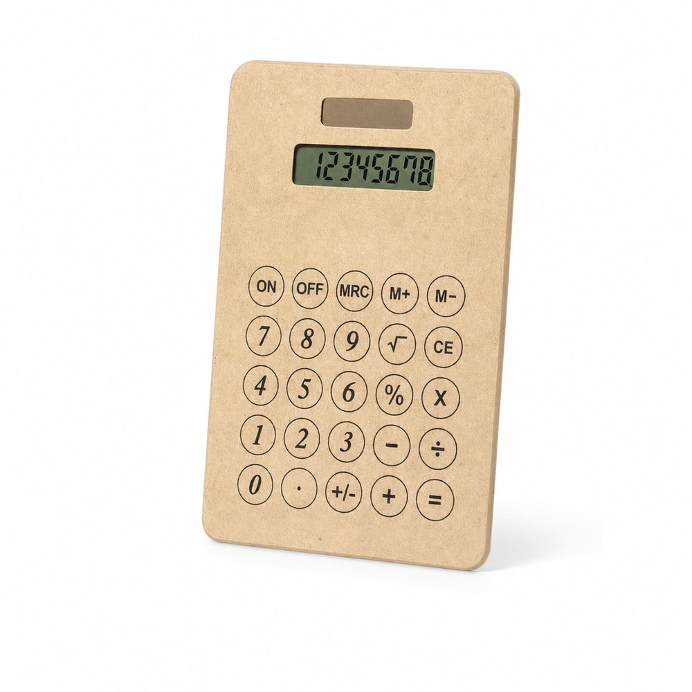 Recycled Cardboard Solar Calculator — Branded