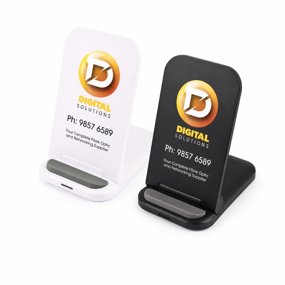 Wireless Fast Charge Phone Stand, Branded