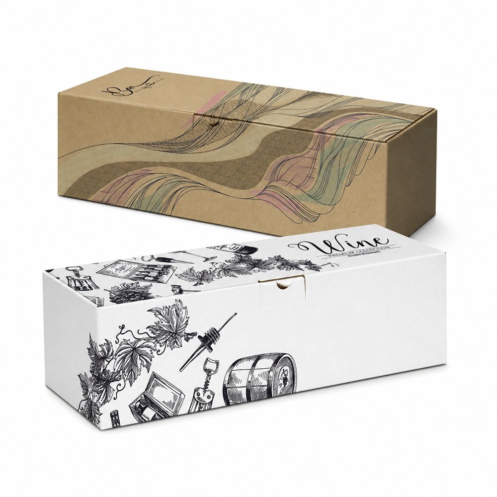 Magnum Wine Presentation Box with Locking Lid
