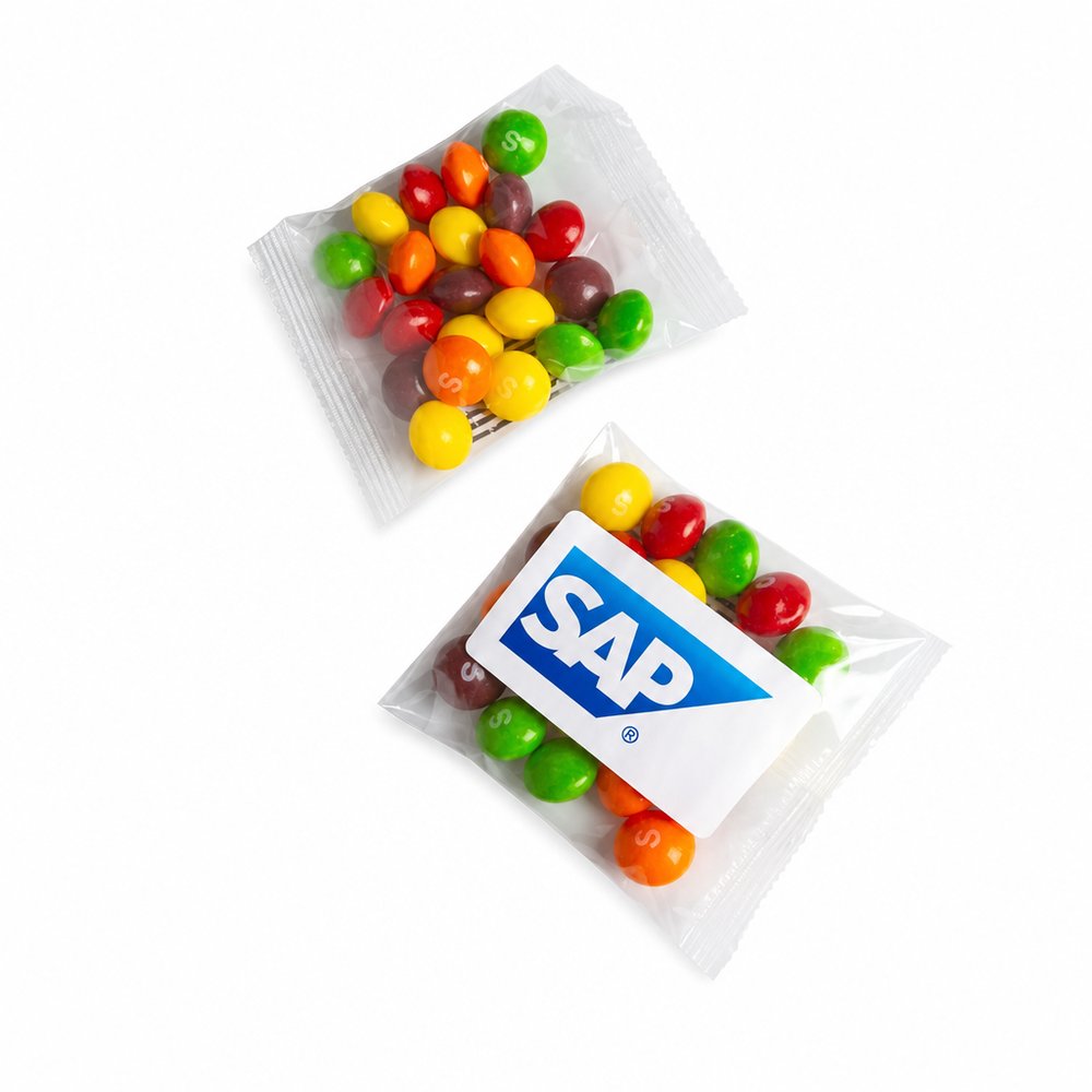 Branded Skittles Bags 25g — Custom Logo Lolly Packs