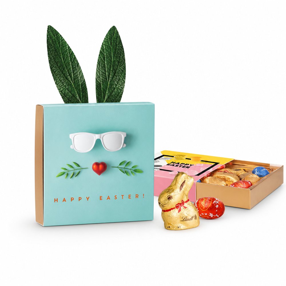 Easter Bunny Lindt Chocolate Box — Branded 42g Gift