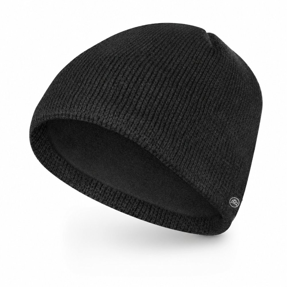 Custom Embroidered Knitted Fleece Beanie