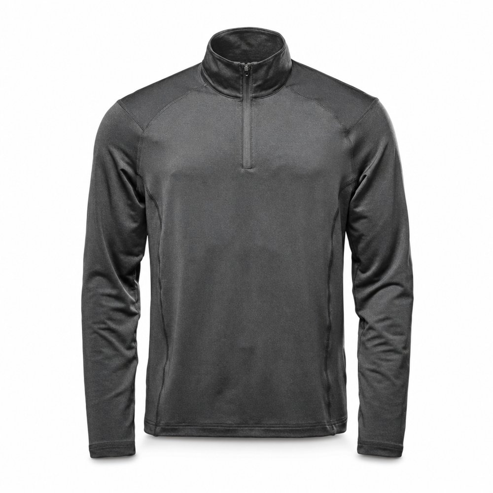 Branded 1/4 Zip Sweatshirt with Moisture-Wicking Tech