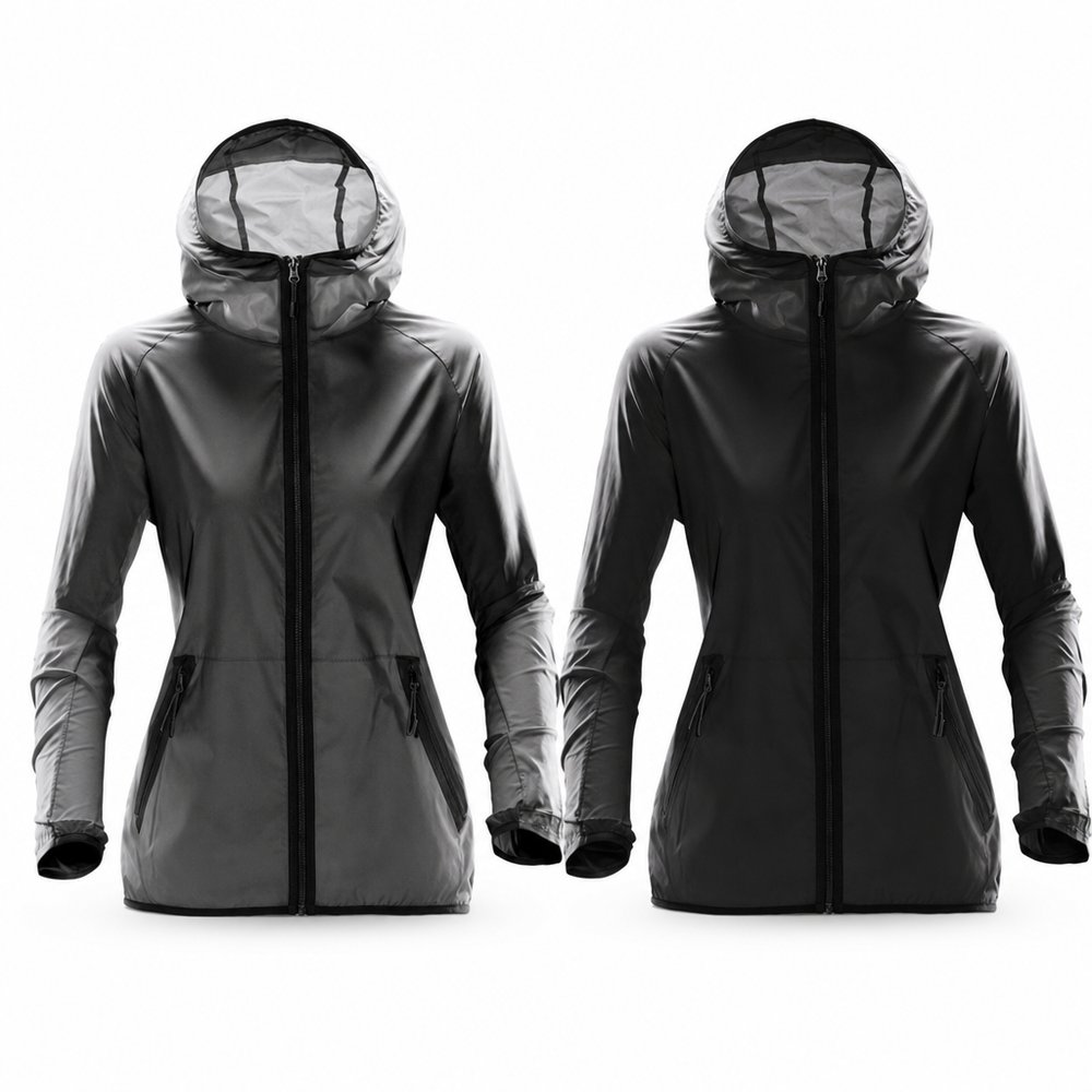 Branded Womens Hooded Shell Jacket
