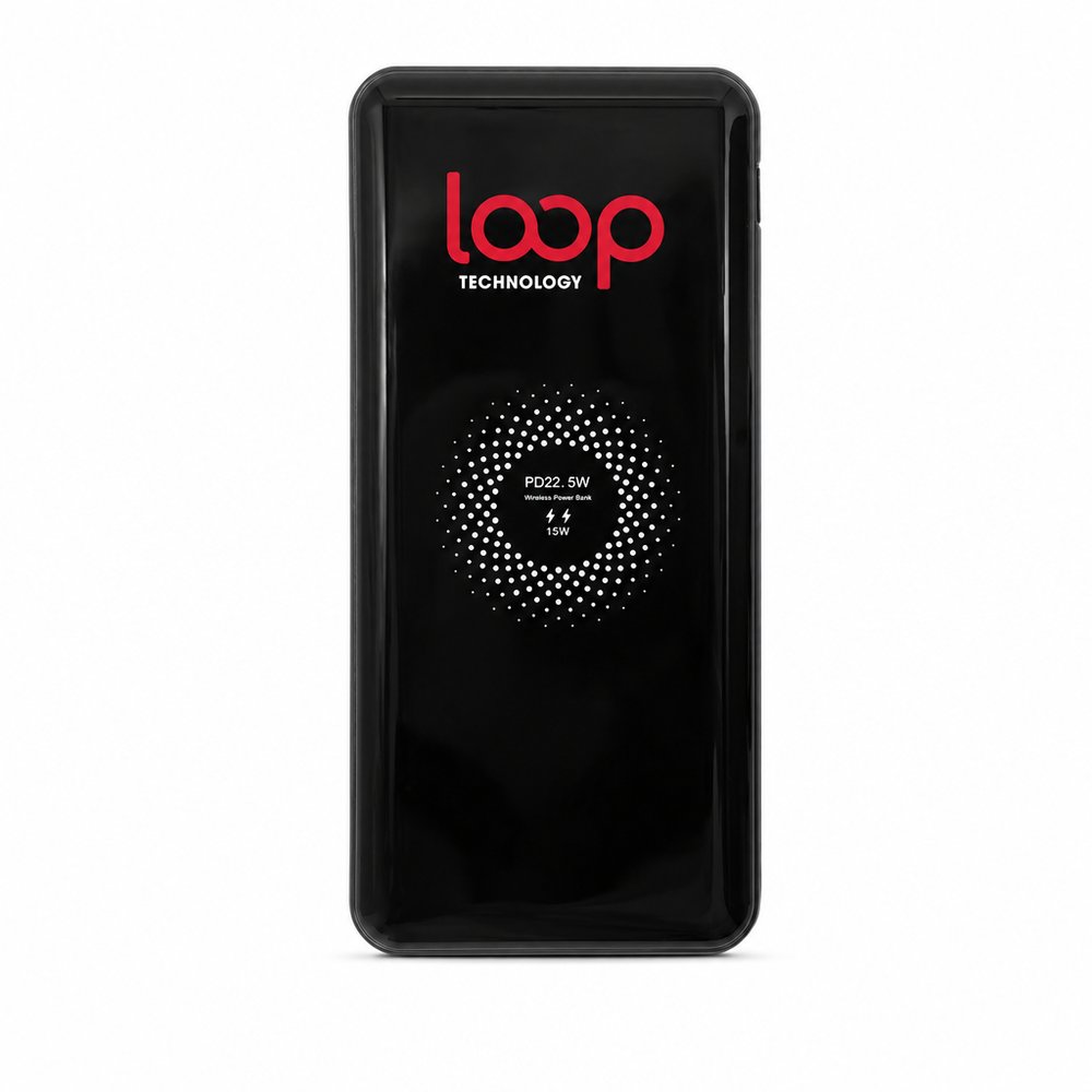 Branded 10000mAh Power Bank with Wireless Charging