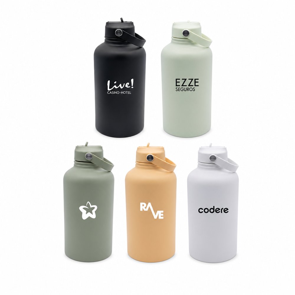 Branded 1.8L Stainless Steel Water Bottle