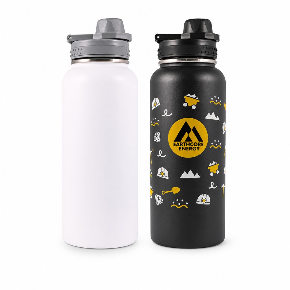 Branded 950ml Stainless Steel Vacuum Bottle
