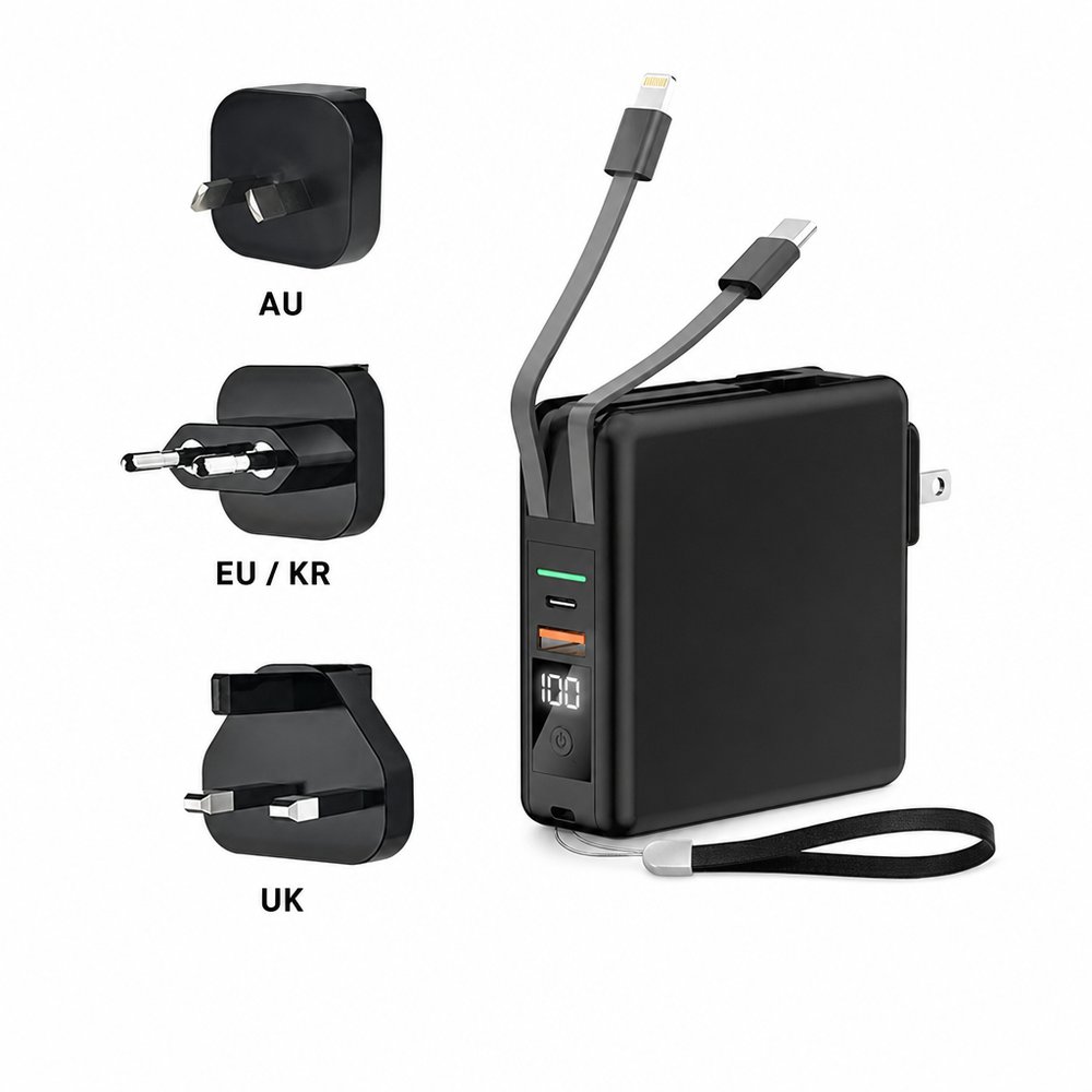 パワーバンク トラベルアダプター(10,000mAh)