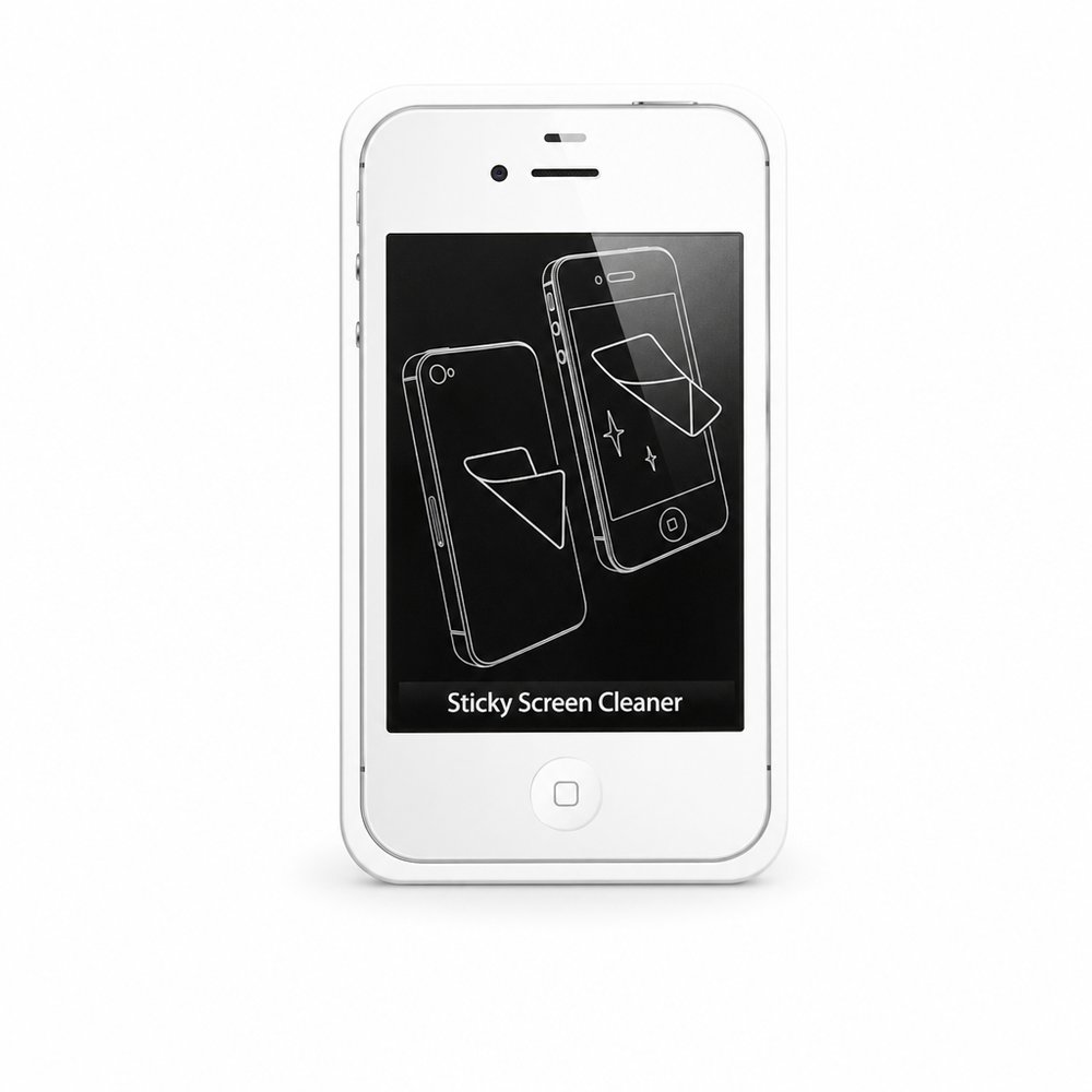 Microfibre Phone Screen Cleaner Stickers, Custom Branded