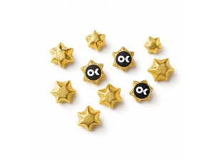 Personalised Foil Chocolate Stars in Gold or Silver