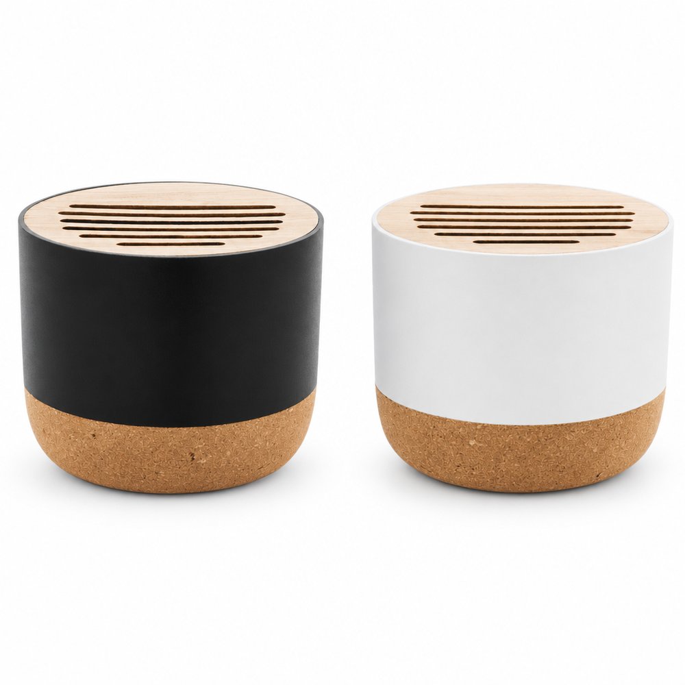 Explorer Wireless Speaker in Bamboo & Cork