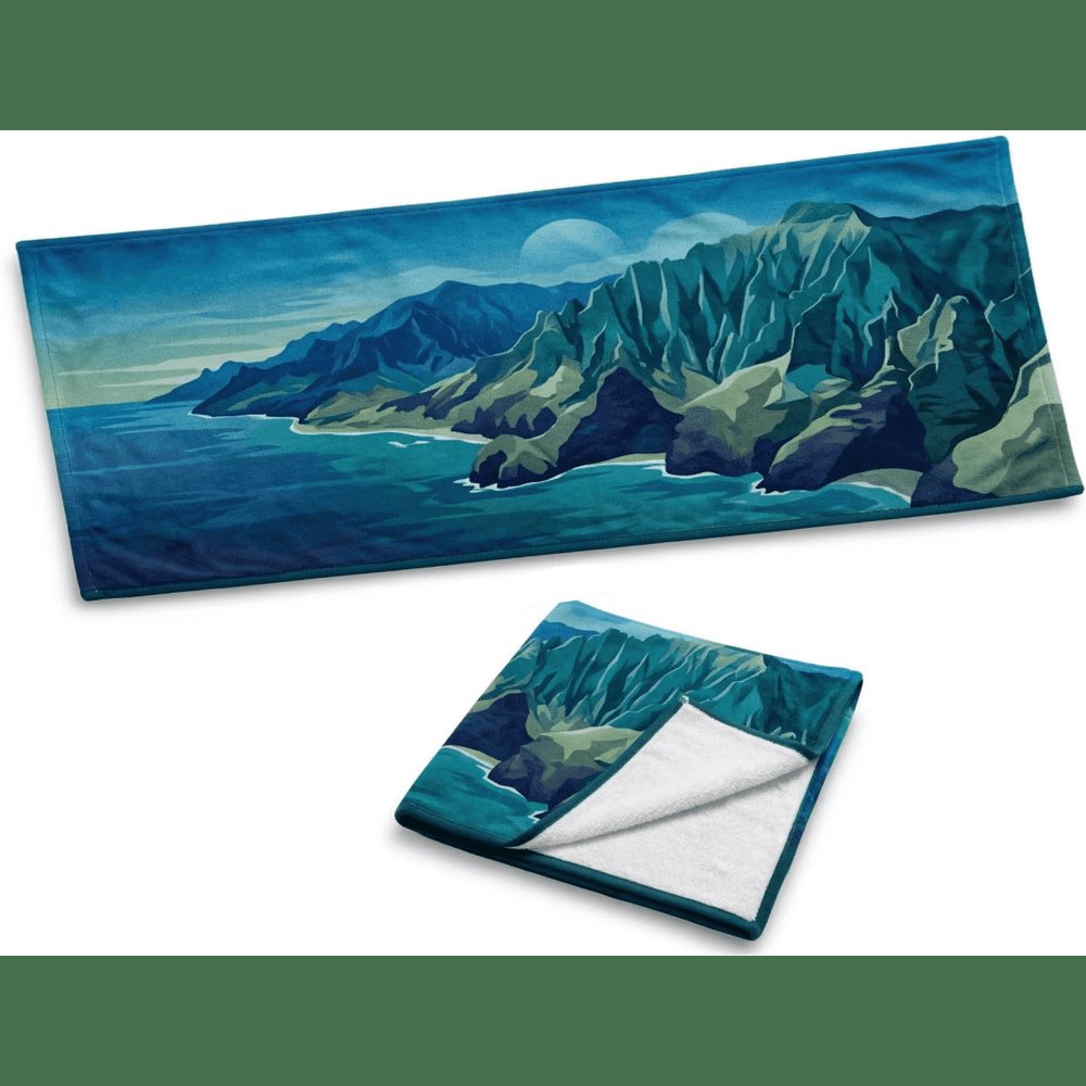 サーファーズ 昇華プリント ジムタオル 100 x 40cm