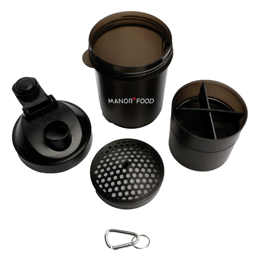 Three-in-One 400ml Protein Shaker Cup