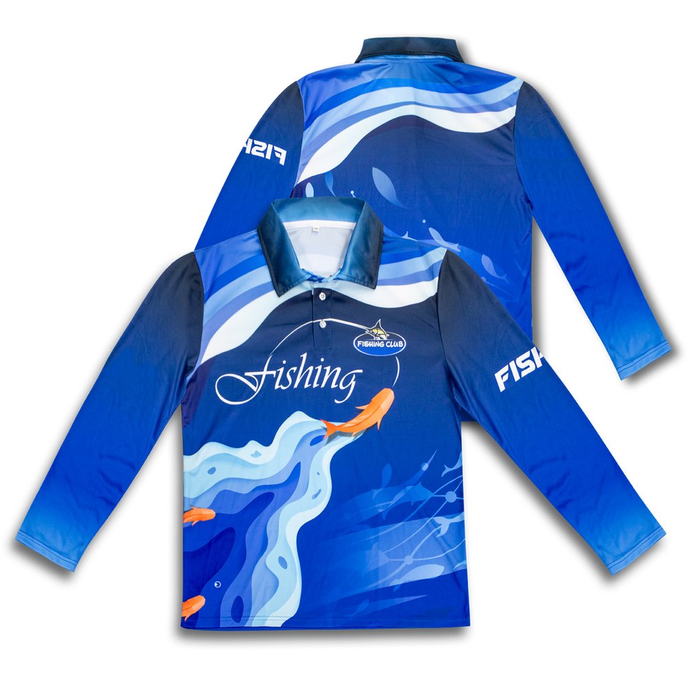 UPF50 Long Sleeve Fishing Polo