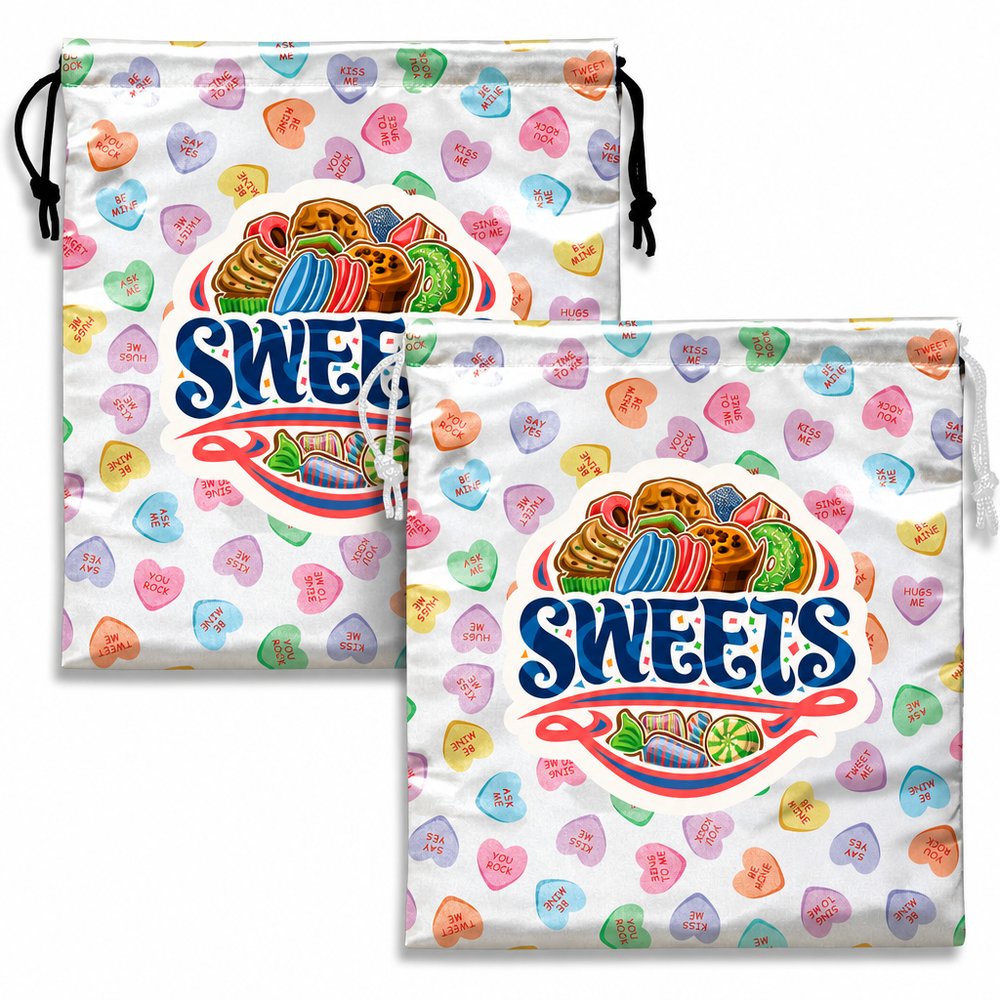 Satin Drawstring Gift Bag Medium