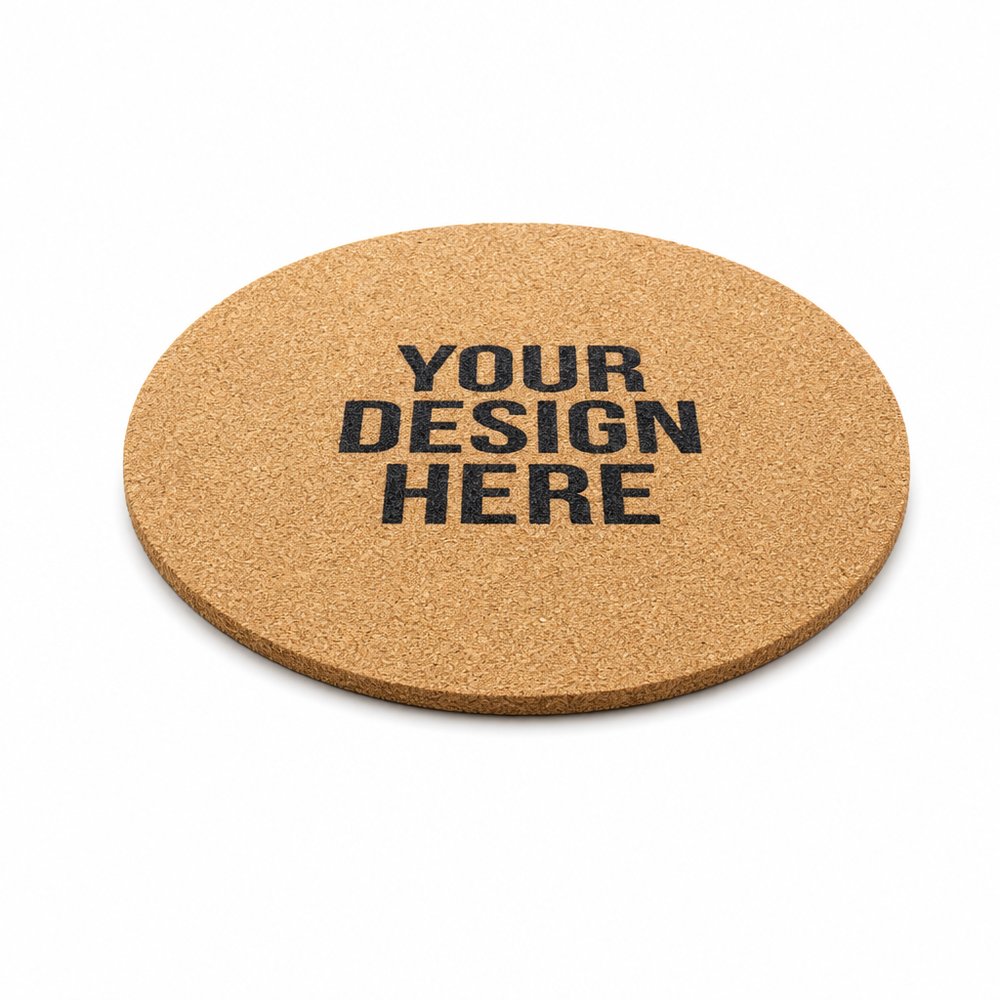 Vineyards Cork Coaster — Round