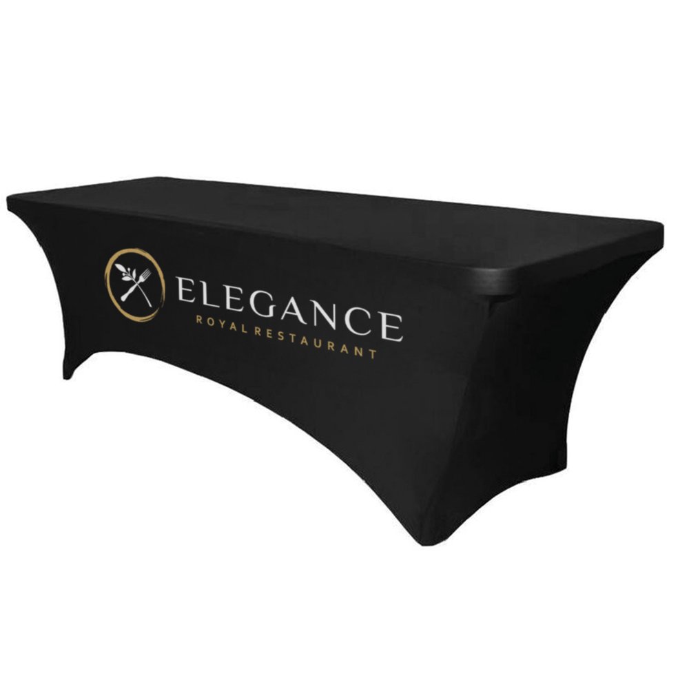 Stretch Polyester Table Cover 8ft Full Colour