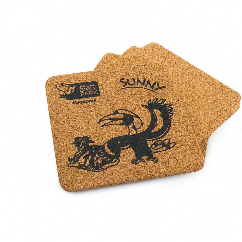 Vineyards Cork Coaster Set of Four