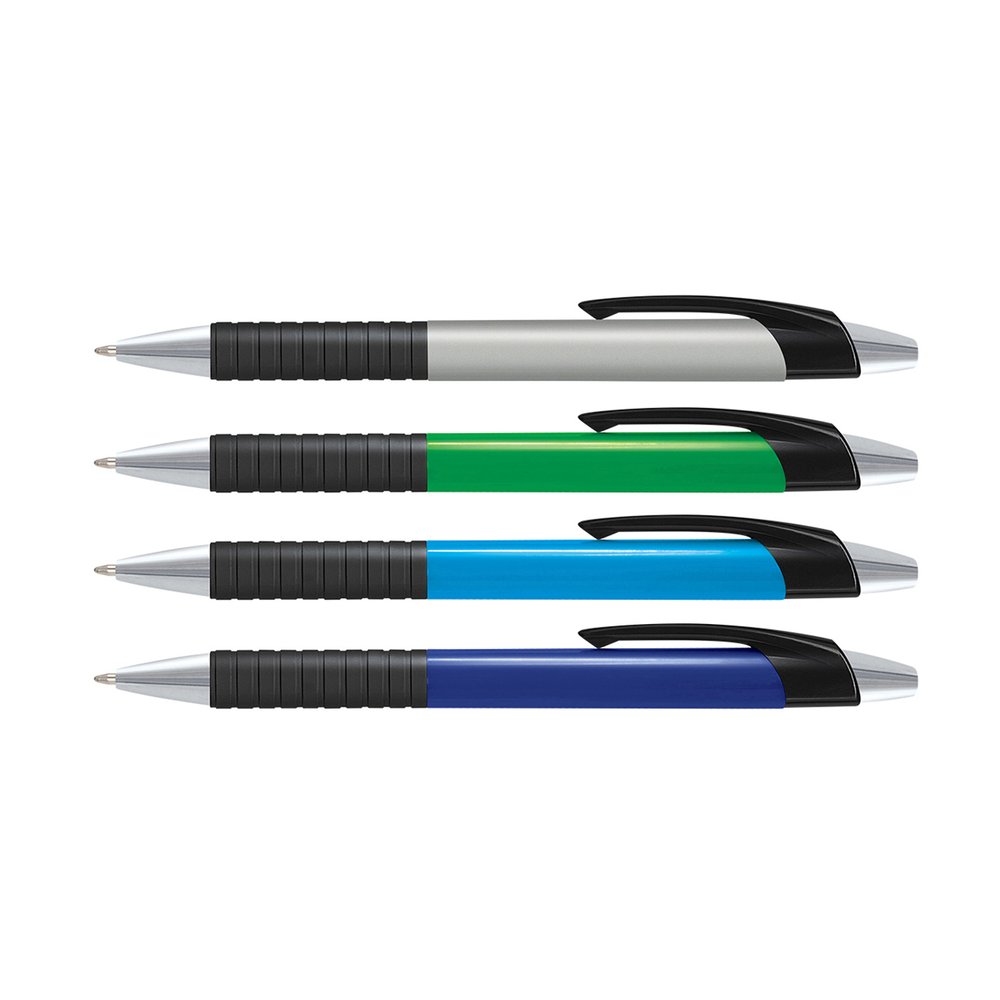 Cleo Soft-Touch Chrome-Trim Pen