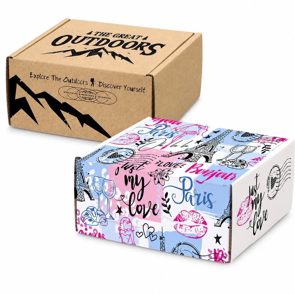 Die Cut Gift Box with Hinged Locking Lid 130mm