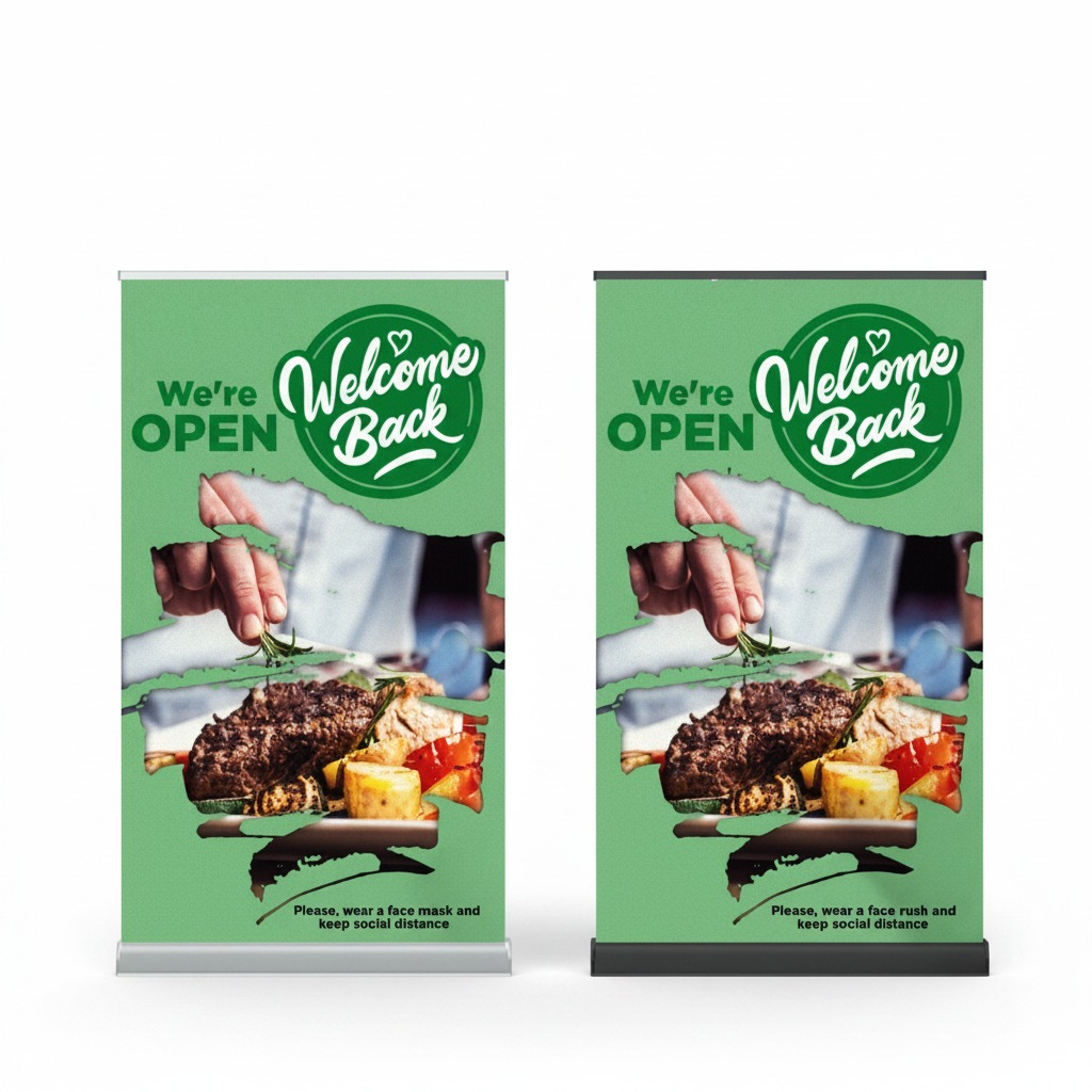 Block-Out Satin Pull-Up Banner Display