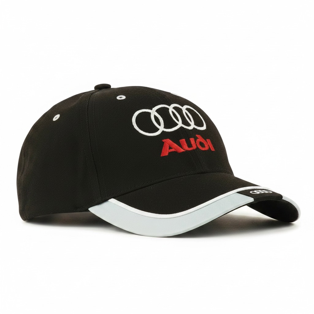 Brushed Cotton Cap with Reflective Peak Trim