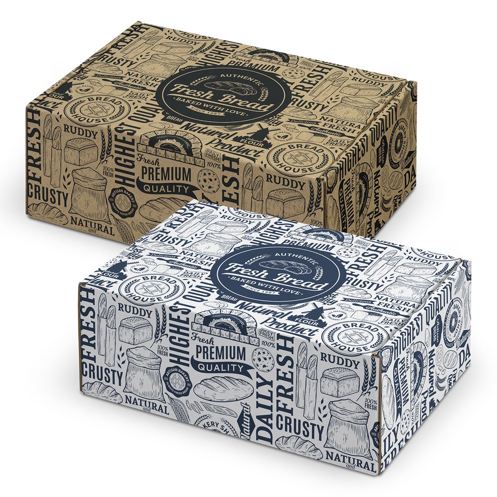 Digital Print Die-Cut Box with Locking Lid 225x167x83mm