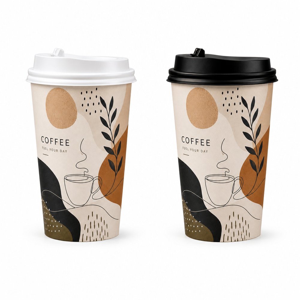 Single Wall Paper Cup 400ml — Full Colour