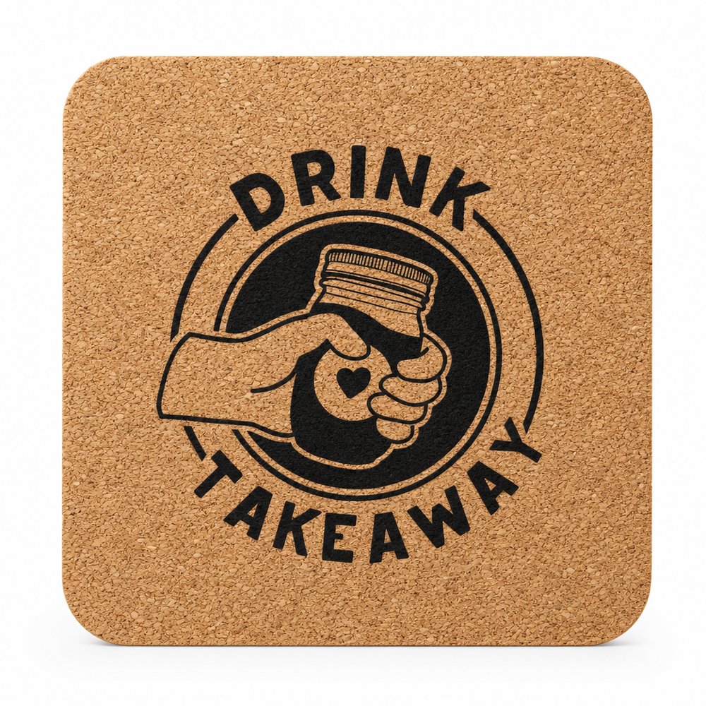 Vineyards Cork Coaster — Square