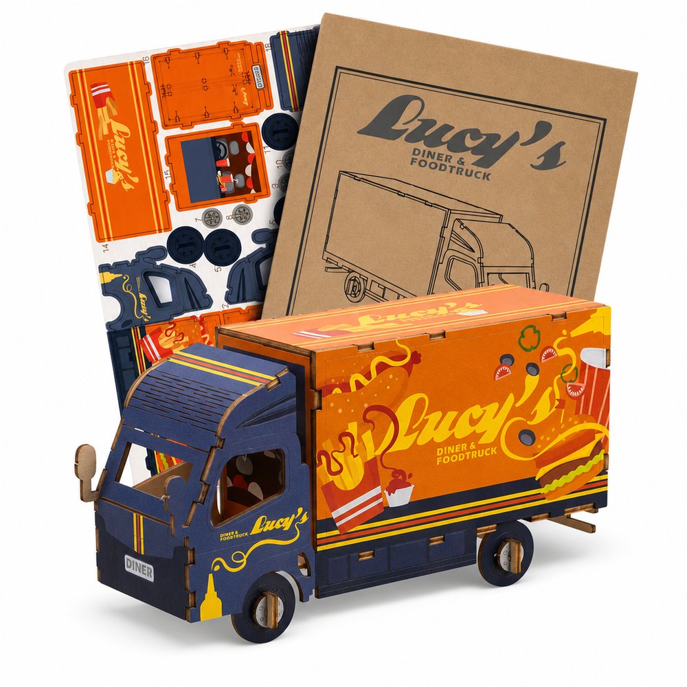 Wooden Truck Model Kit — Eco Branded Gift
