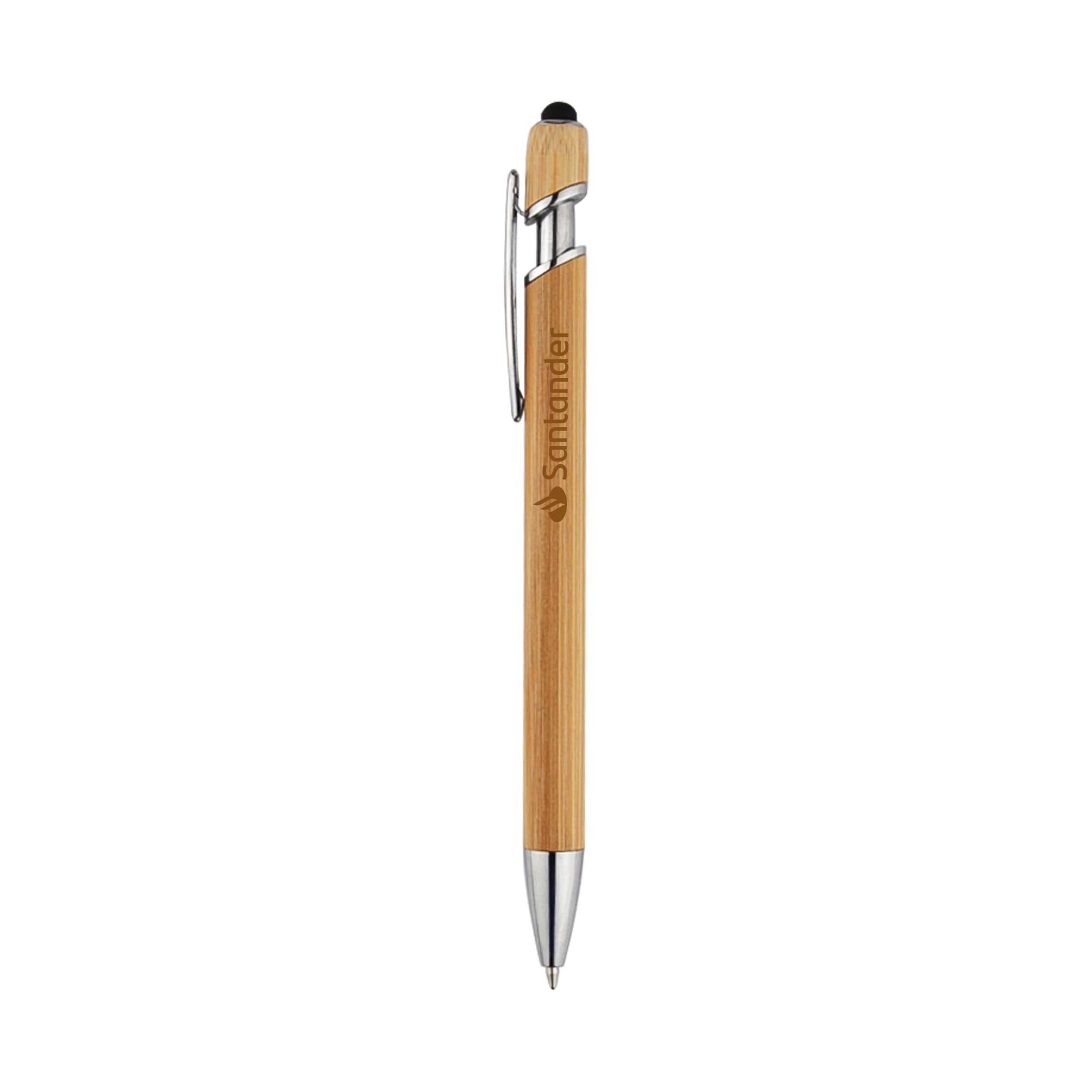Yvette Bamboo Stylus Pen with Aluminium Barrel