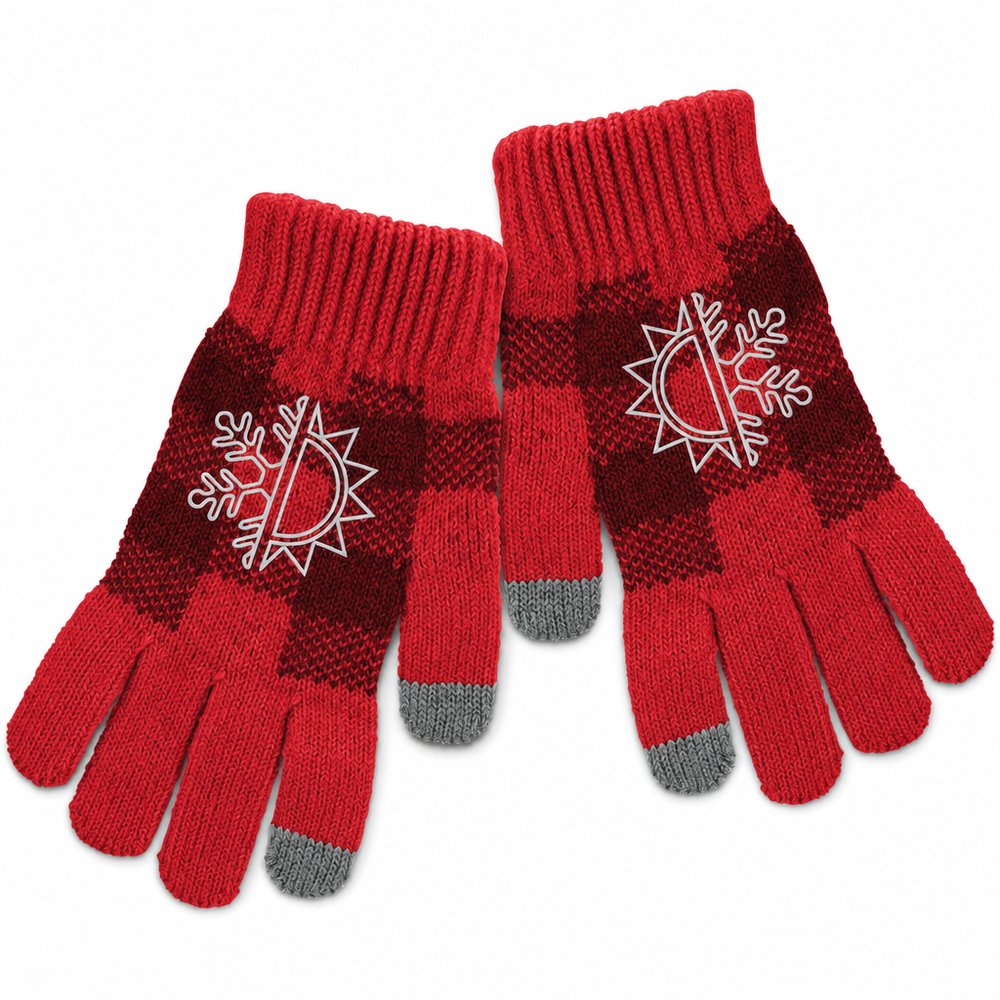 Idaho Custom Jacquard Knit Gloves