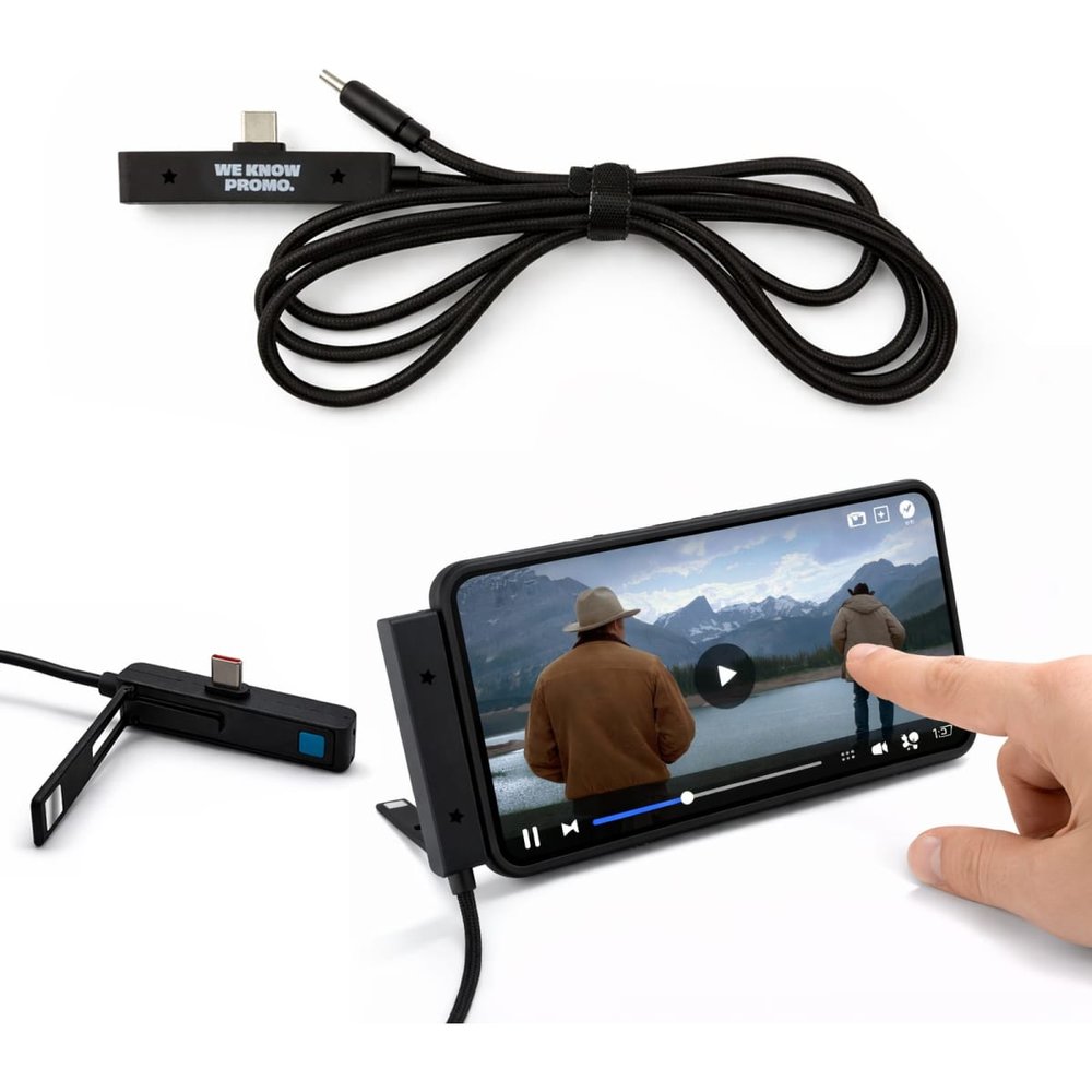 Ultra Power Cable with Fold-Out Stand