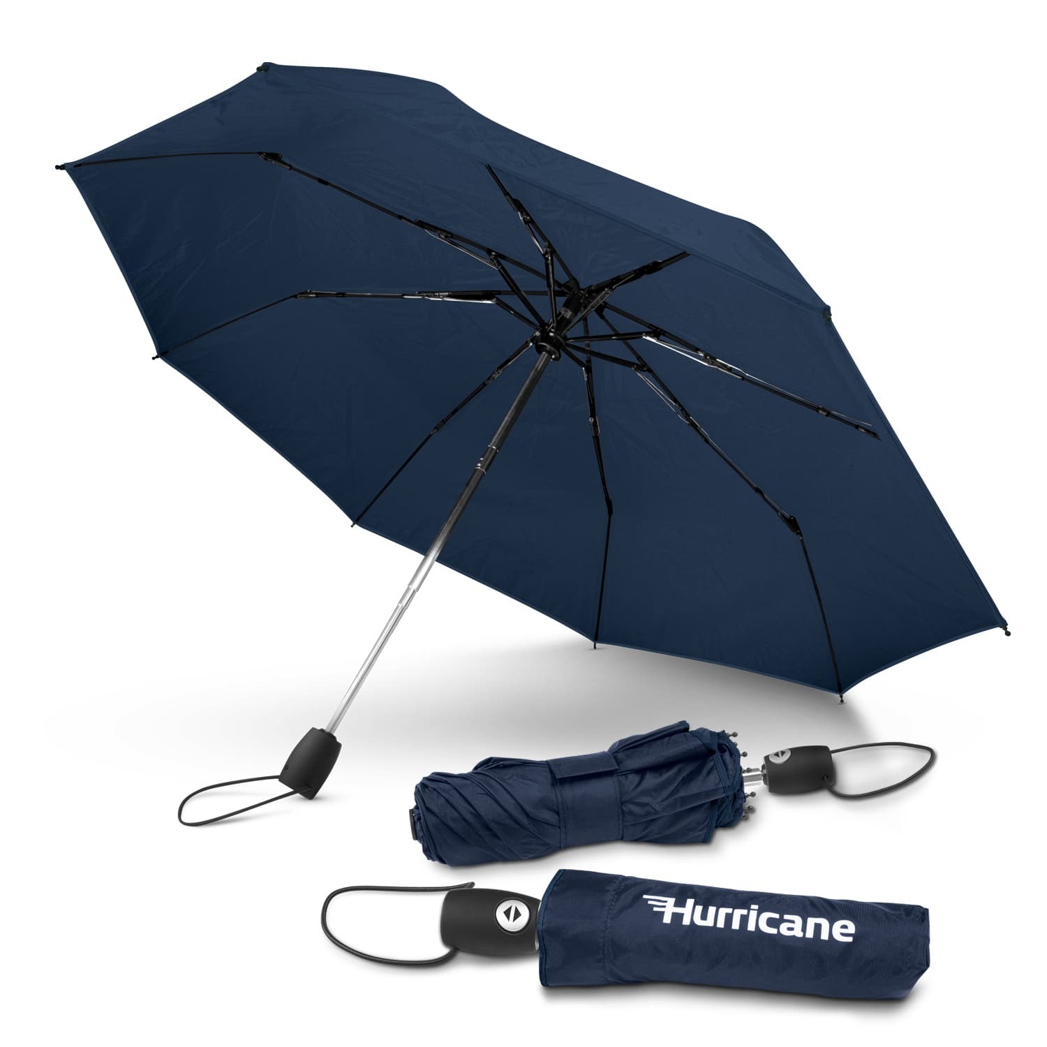 Hurricane City Tri-Fold Auto Umbrella